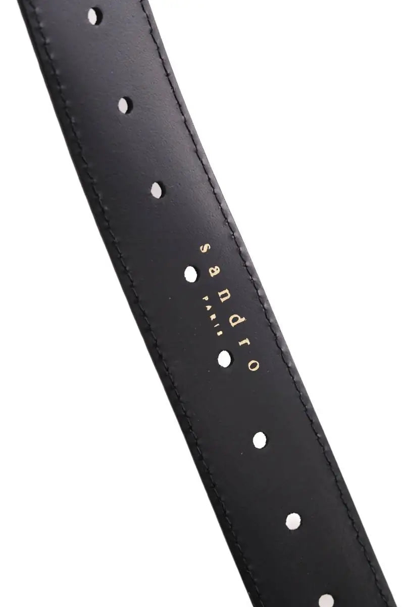 Ceinture en cuir Sandro Noir en Daim