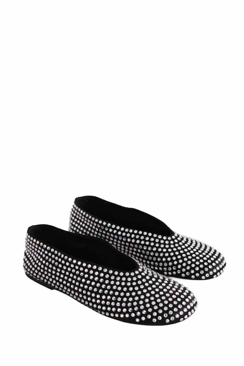 Ballerines Khaite Noir en Paillettes