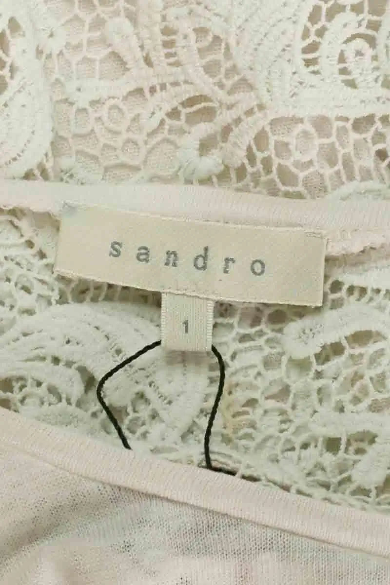 Top sans manche Sandro Rose en Coton