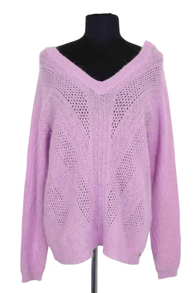 Pull Des Petits Hauts Violet en Laine, taille S - Seconde Main