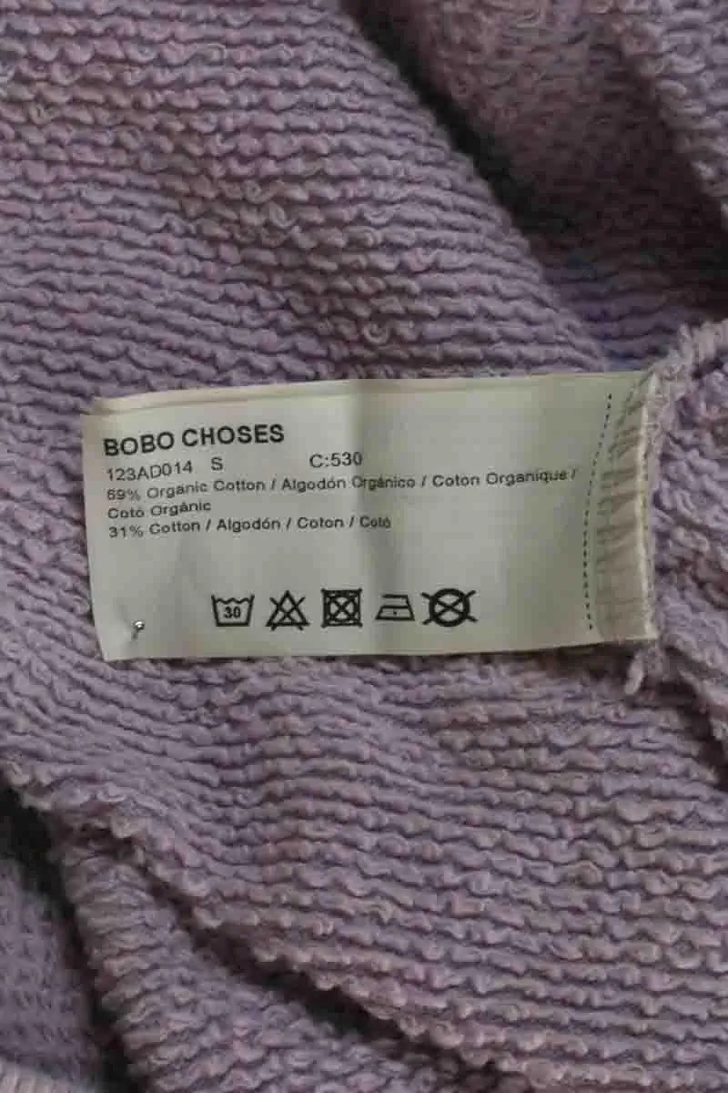 Sweatshirt Bobo Choses Violet en Coton