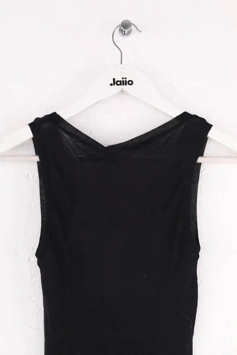 Top sans manche American Vintage Noir en Coton