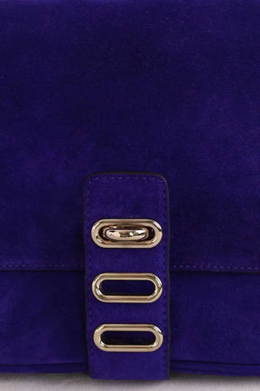 Sac à bandoulière Tila March Violet en Daim