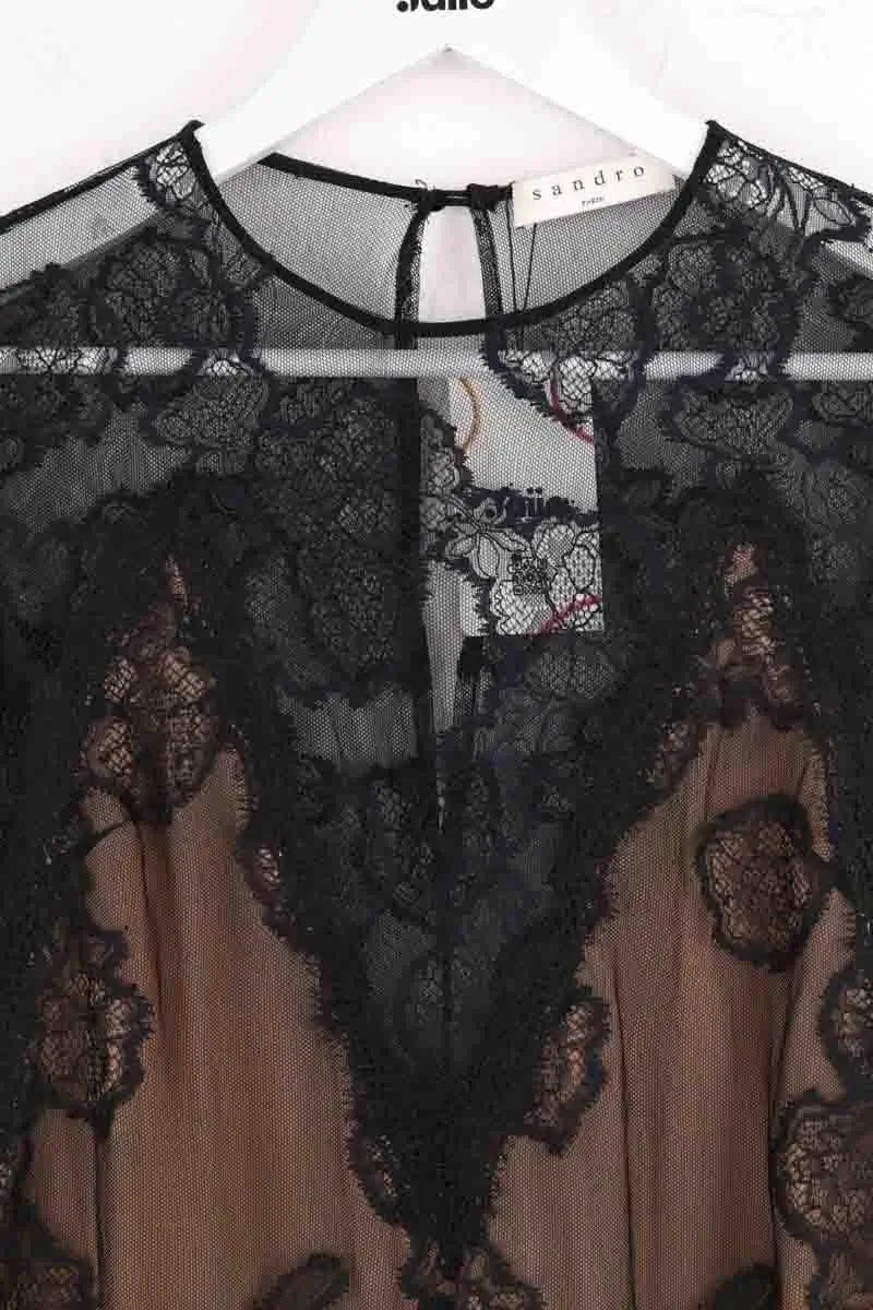 T-shirt Sandro Noir en Coton