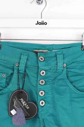 Mini short Please Vert en Coton