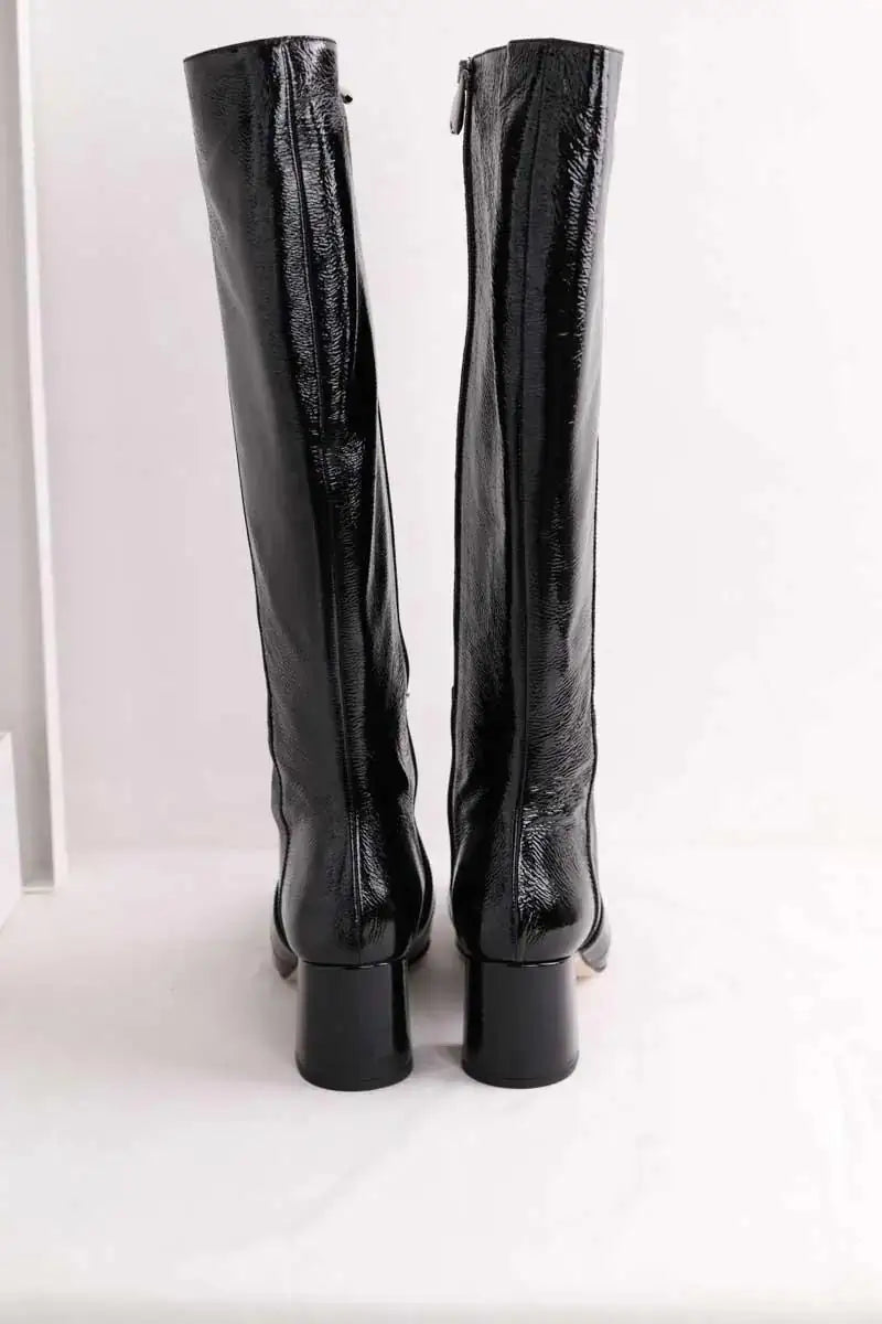 Bottes LK Bennett Gigi Noir en Cuir verni