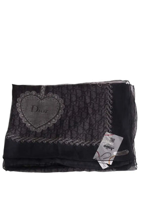 Chèche Dior Noir en Soie - Seconde Main