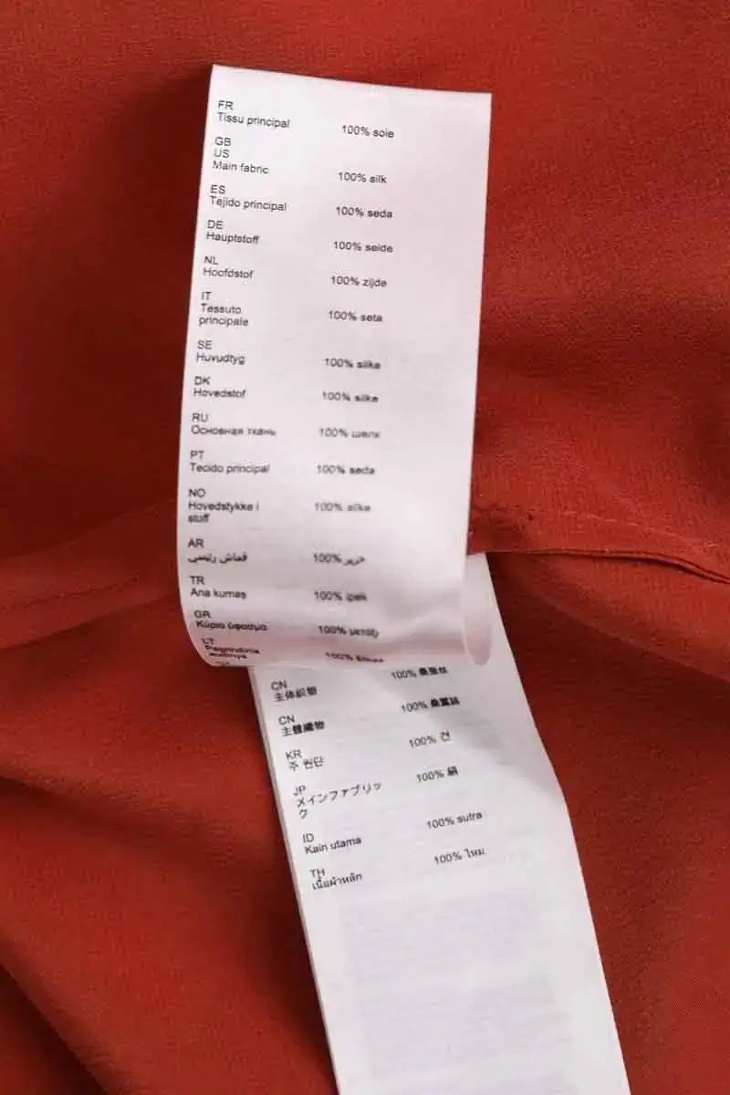 Chemise Maje Orange en Soie
