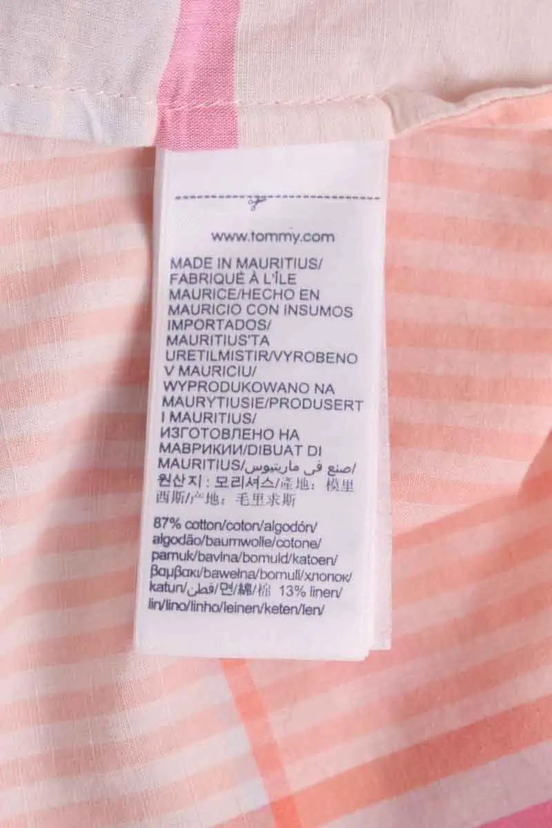 Chemise Tommy Hilfiger Rose en Coton