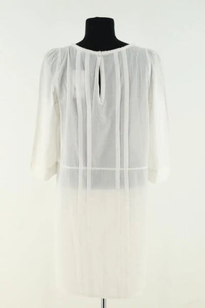 Robe Maje Blanc en Coton