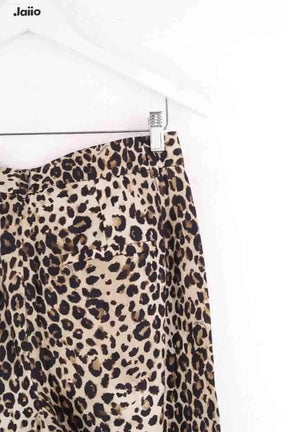 Pantalon large Marella Beige en Lin