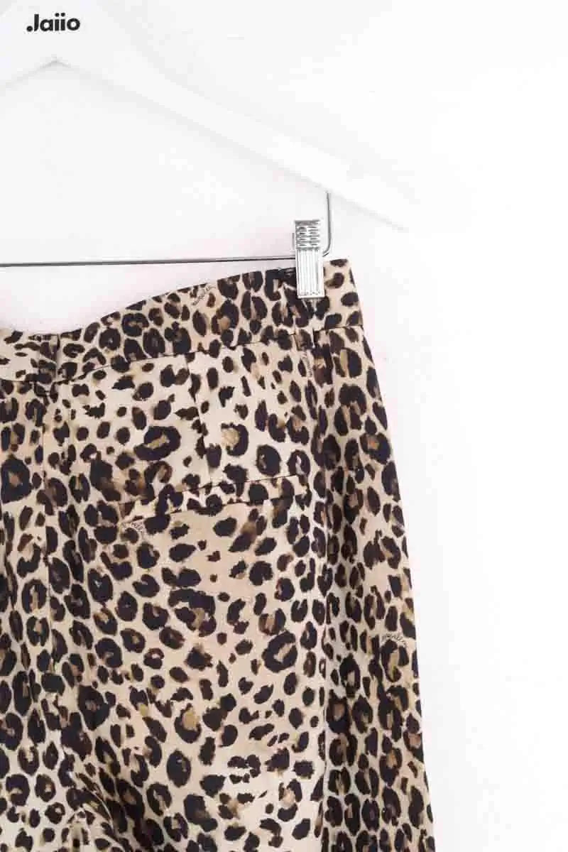 Pantalon large Marella Beige en Lin