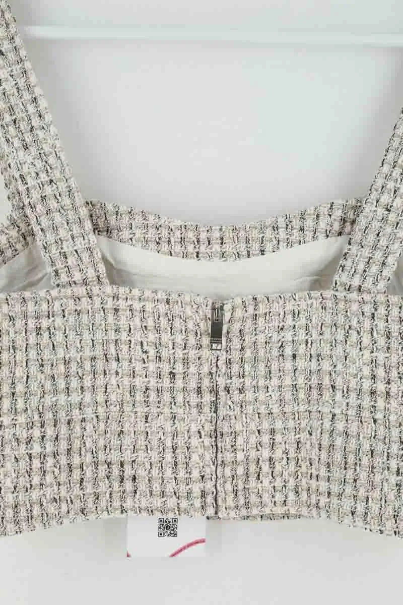 Top sans manche Claudie Pierlot Ecru en Coton