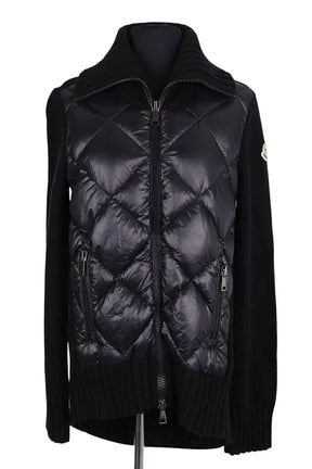 Veste Moncler Noir en Laine, taille S - Seconde Main