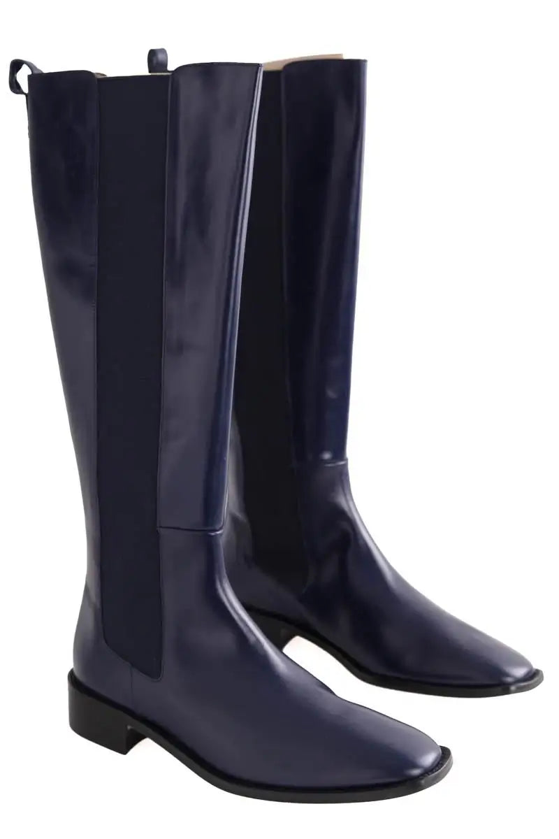 Bottes LK Bennett Zara Marine en Cuir