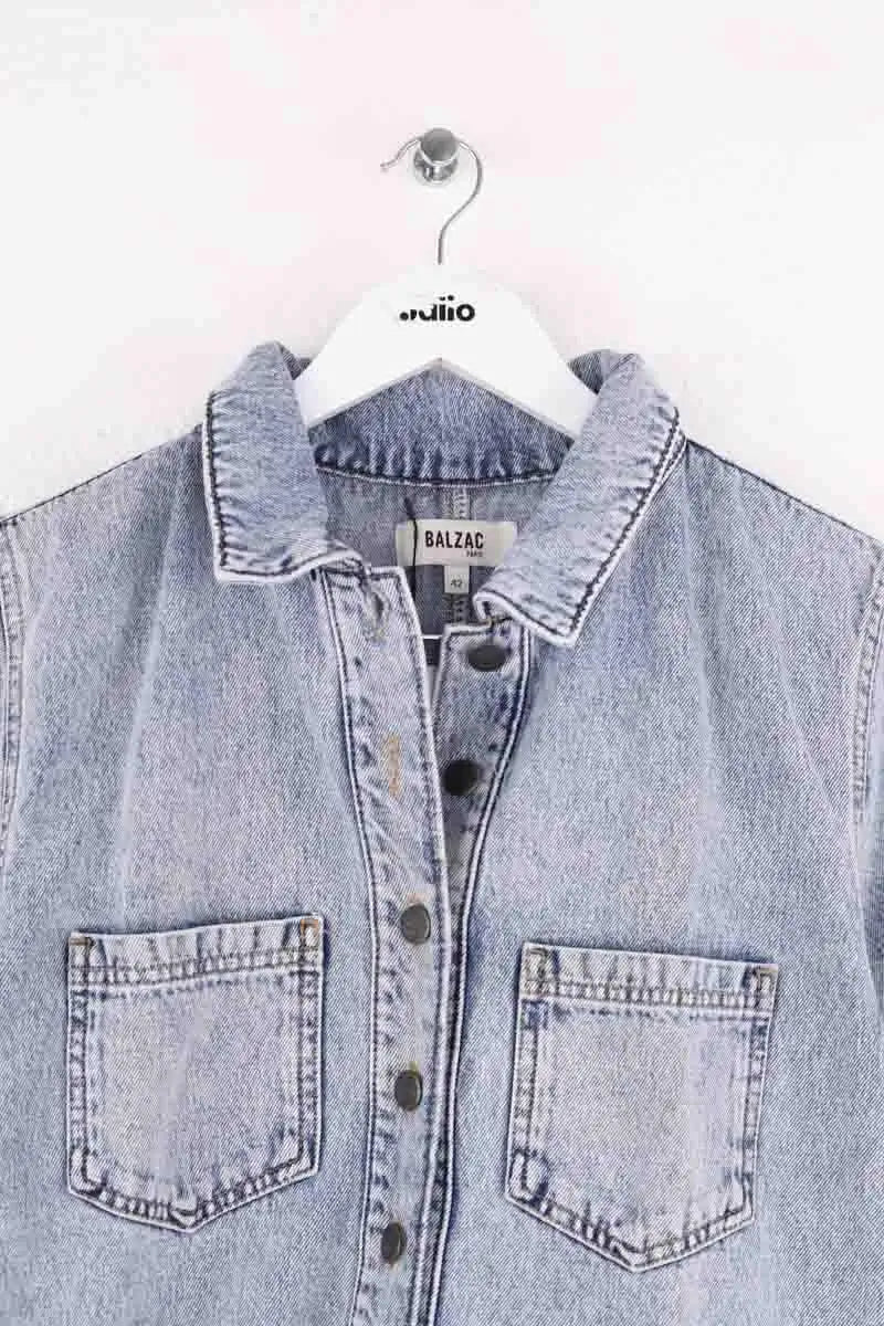 Combishort Balzac Bleu en Coton