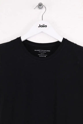 T-shirt Majestic Filatures Noir en Coton