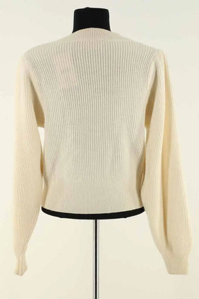 Cardigan The Kooples Ecru en Laine