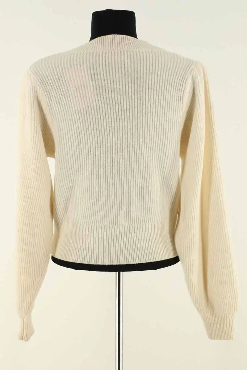 Cardigan The Kooples Ecru en Laine