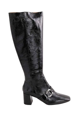 Bottes LK Bennett Gigi Noir en Cuir verni, taille 38 - Seconde Main