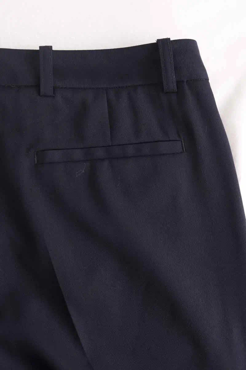 Pantalon droit The Kooples Marine en Synthétique