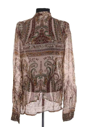 Blouse Laurence Bras Marron en Viscose