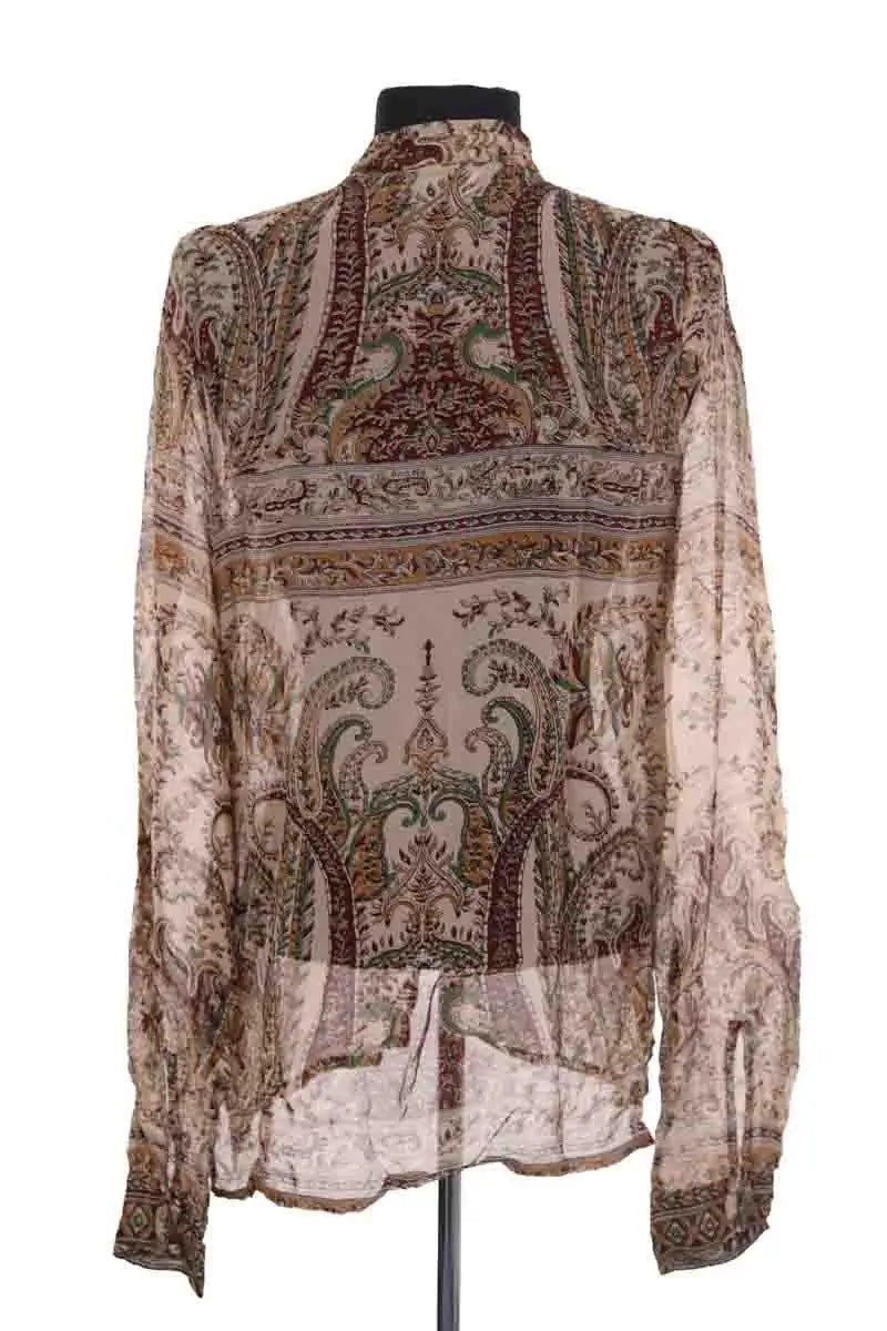 Blouse Laurence Bras Marron en Viscose