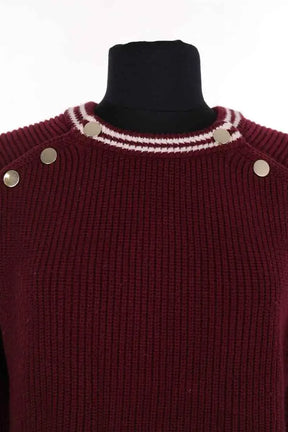 Pull Maje Bordeaux en Coton