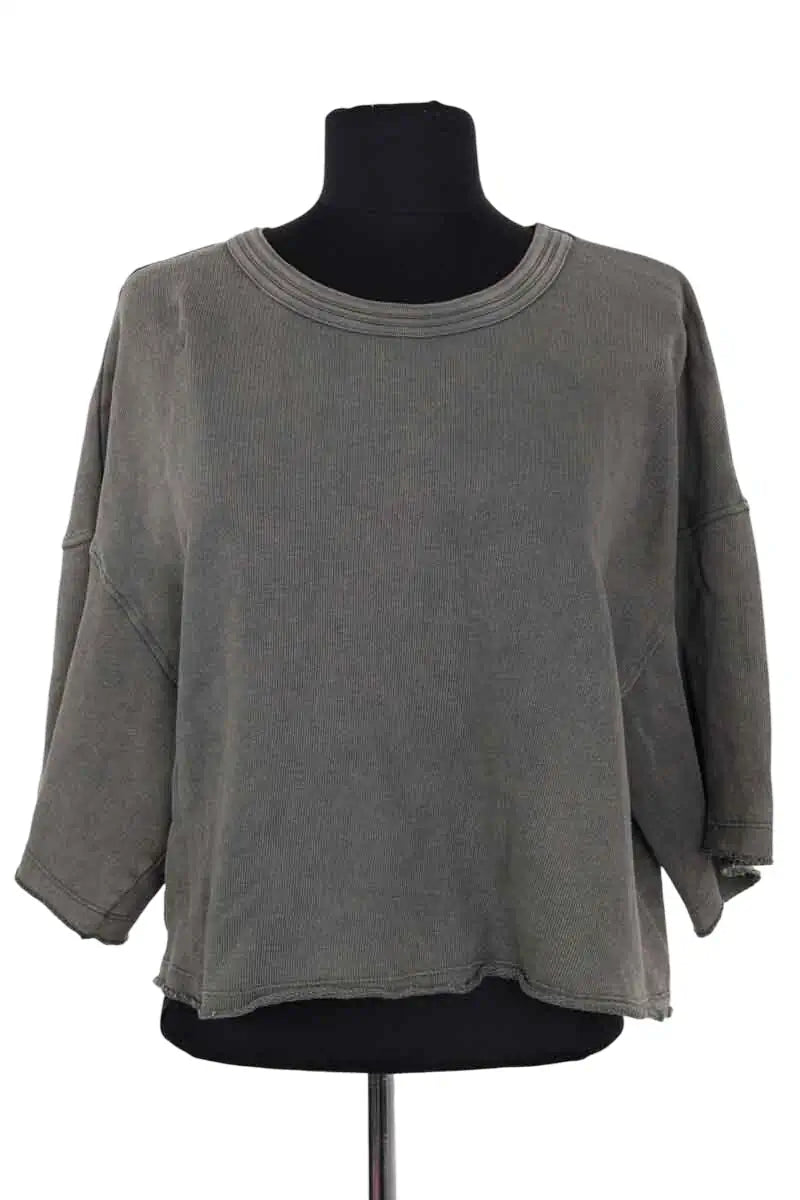 T-shirt American Vintage Kaki en Coton, taille M - Seconde Main