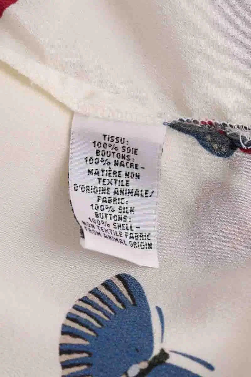 Chemise Eric Bompard Ecru en Soie