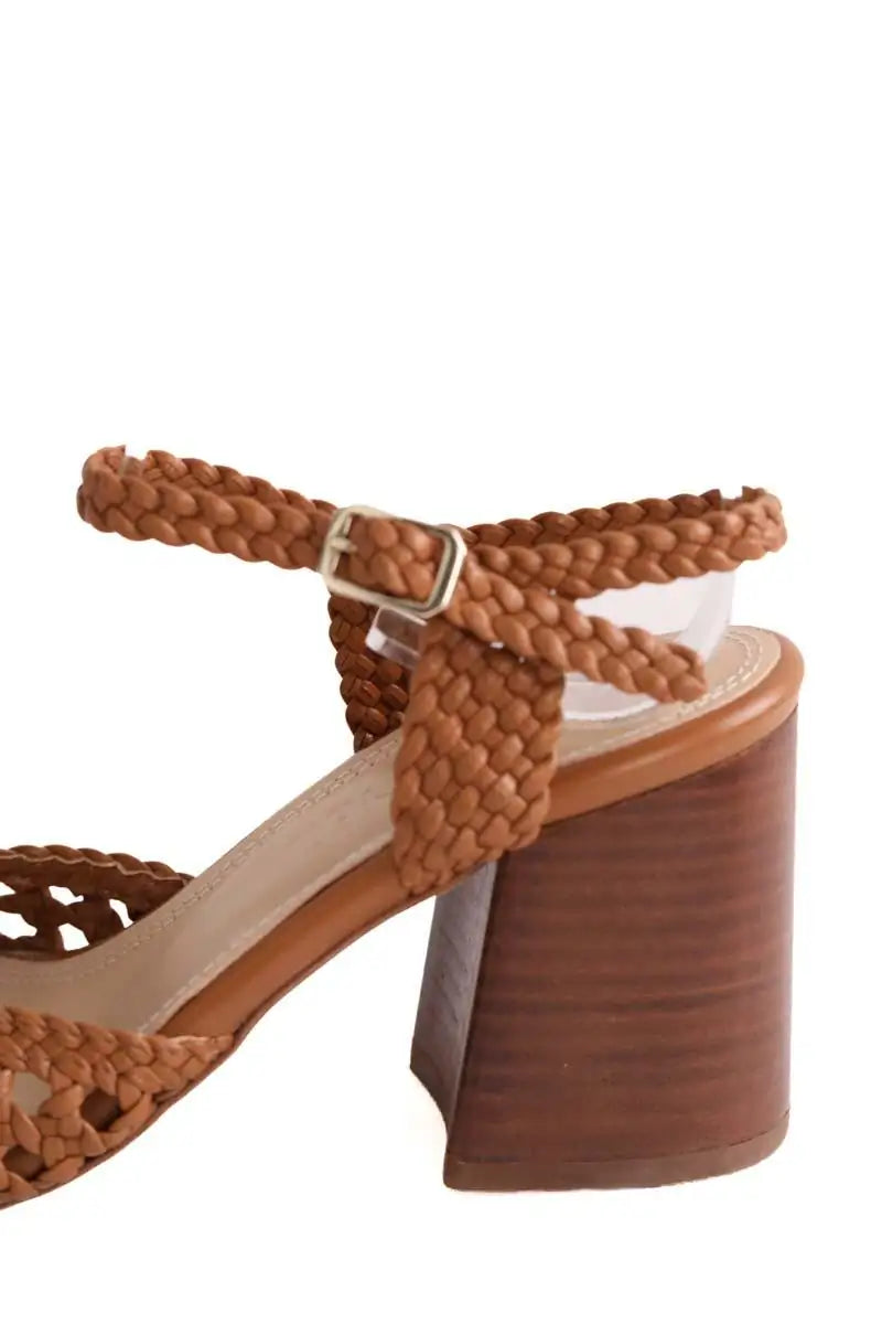 Talons Souliers Martinez Marron en Cuir