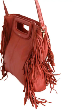 Sac à bandoulière Maje Rouge en Cuir