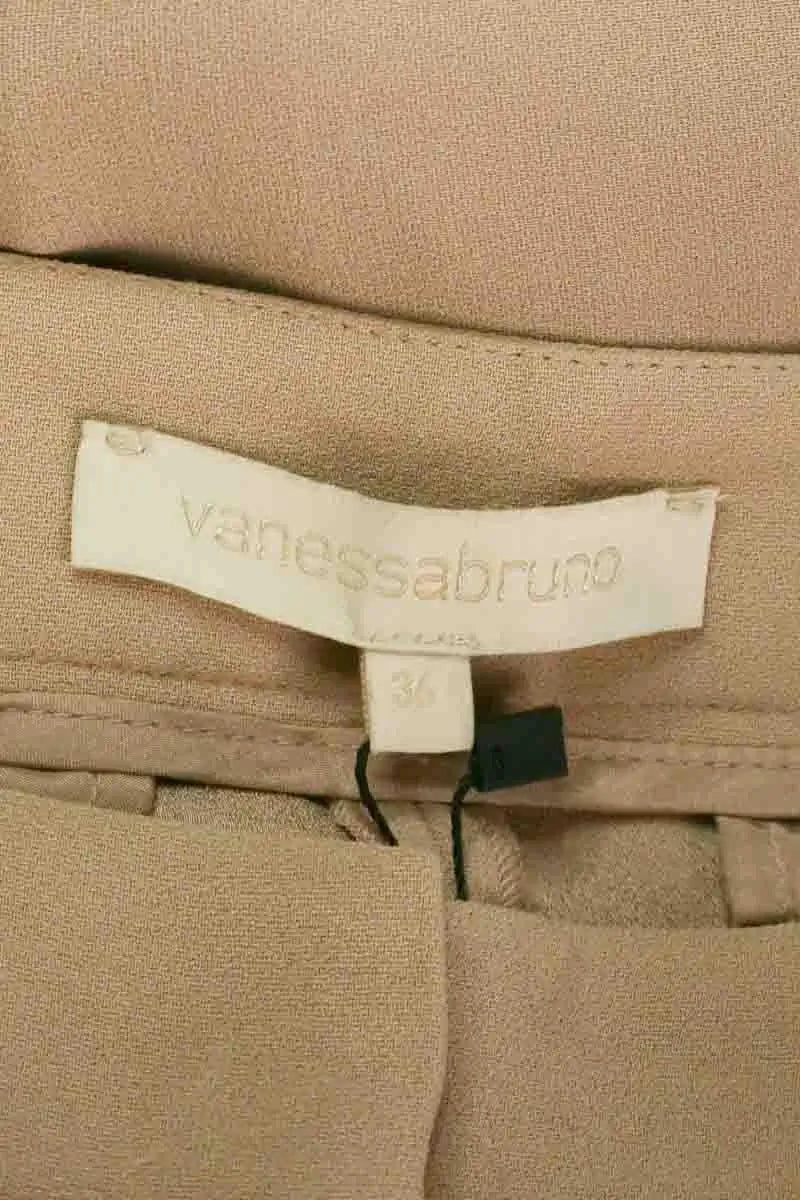 Pantalon Vanessa Bruno Beige en Synthétique