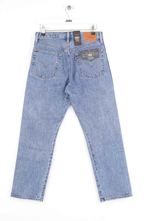 Jean droit Levi's 501 Bleu en Coton
