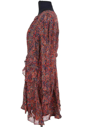 Robe Iro Honess Marron en Viscose