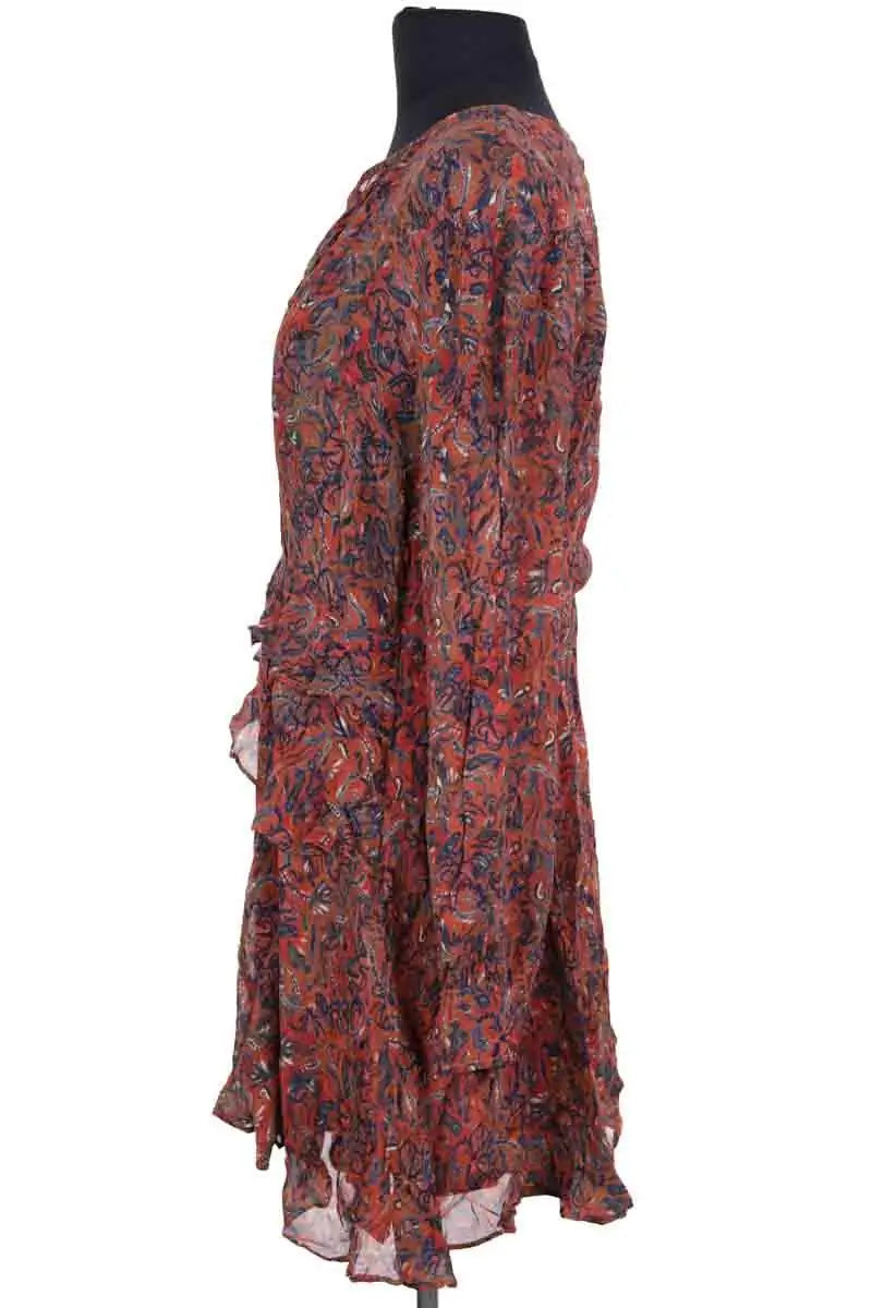 Robe Iro Honess Marron en Viscose