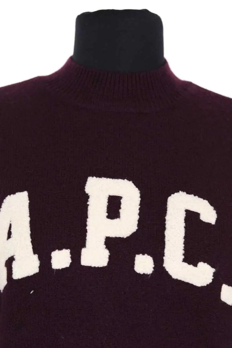 Pull APC Bordeaux en Laine