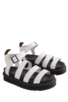 Sandales Dr. Martens Blanc en Cuir