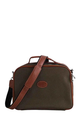 Sac vanity Longchamp Kaki en Cuir - Seconde Main