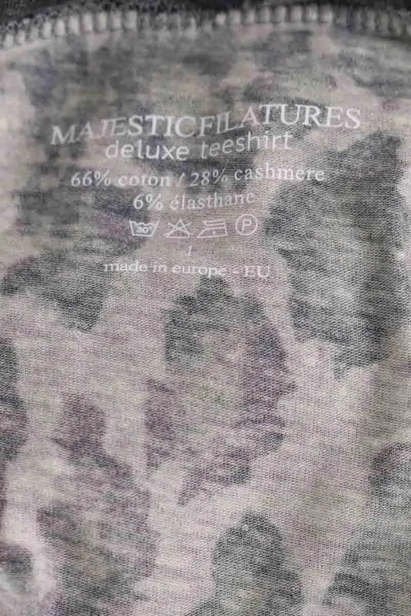 Top Majestic Filatures Kaki en Coton