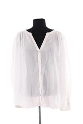 Blouse Ba&Sh Blanc en Coton, taille S - Seconde Main