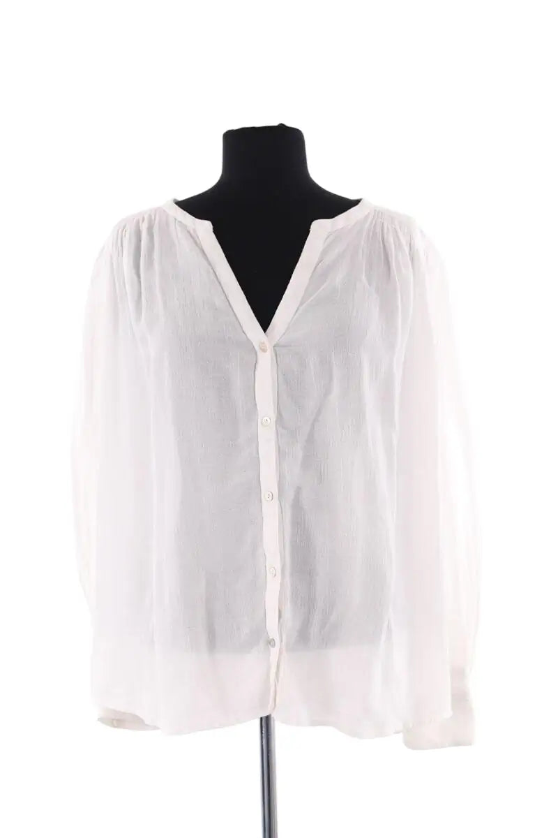 Blouse Ba&Sh Blanc en Coton, taille S - Seconde Main