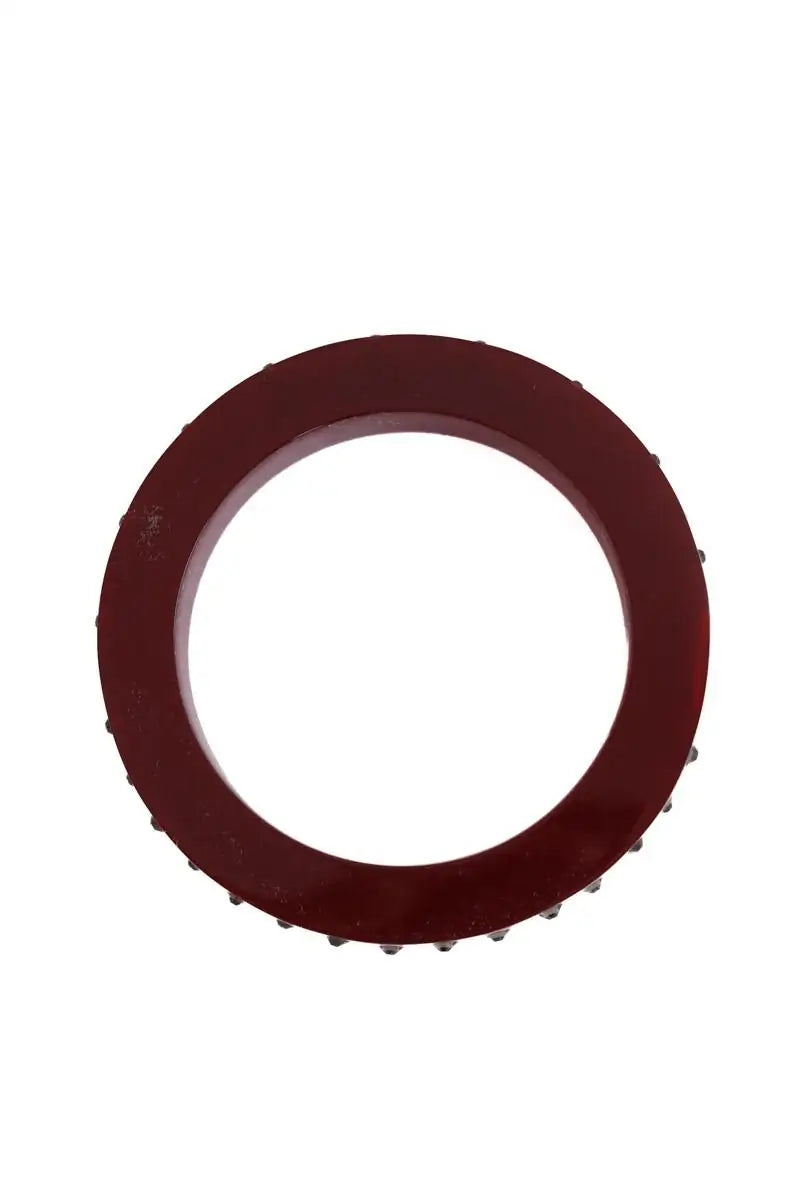 Bracelet Nina Ricci Bordeaux en Plastique