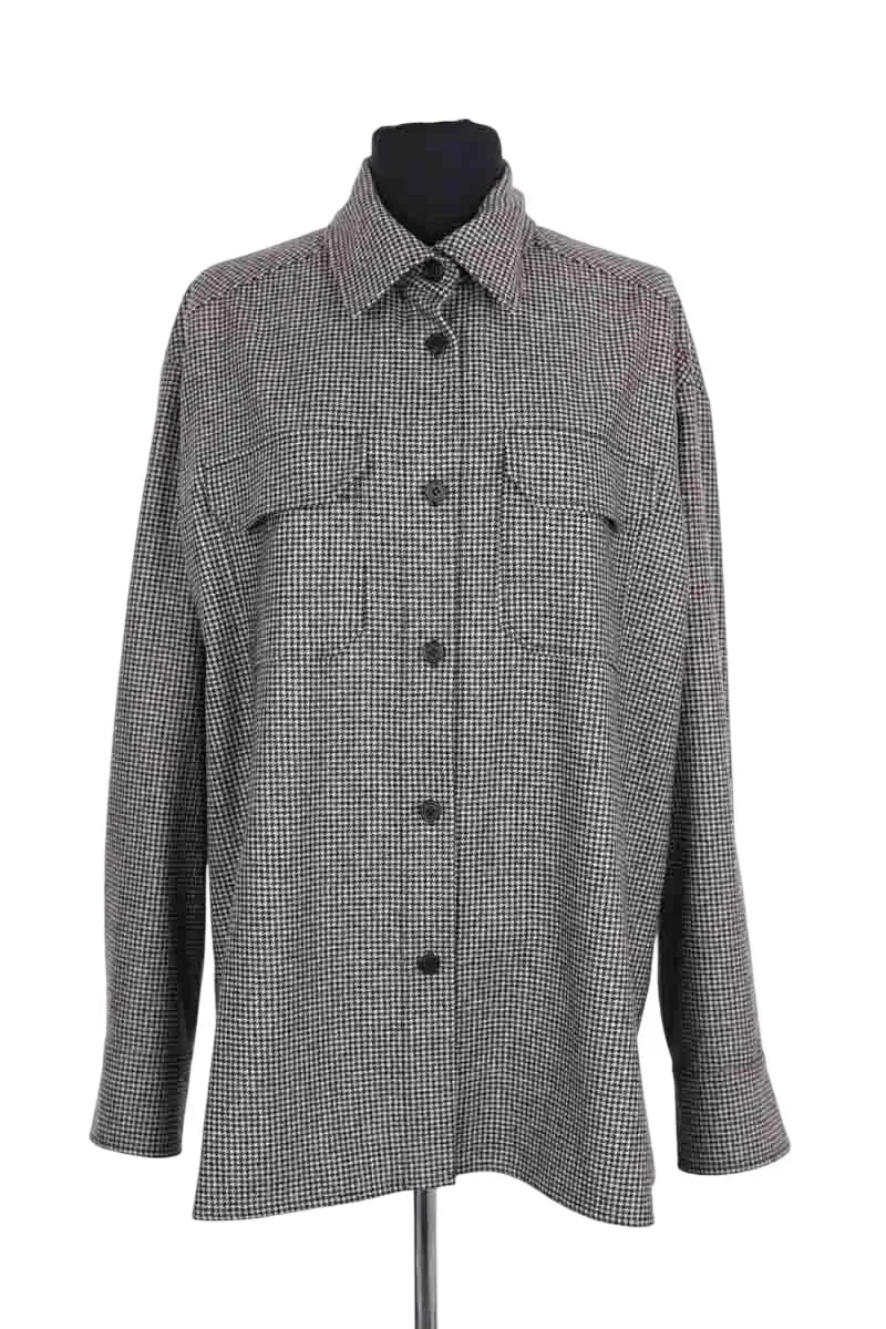 Chemise Pallas Noir en Laine, taille M - Seconde Main