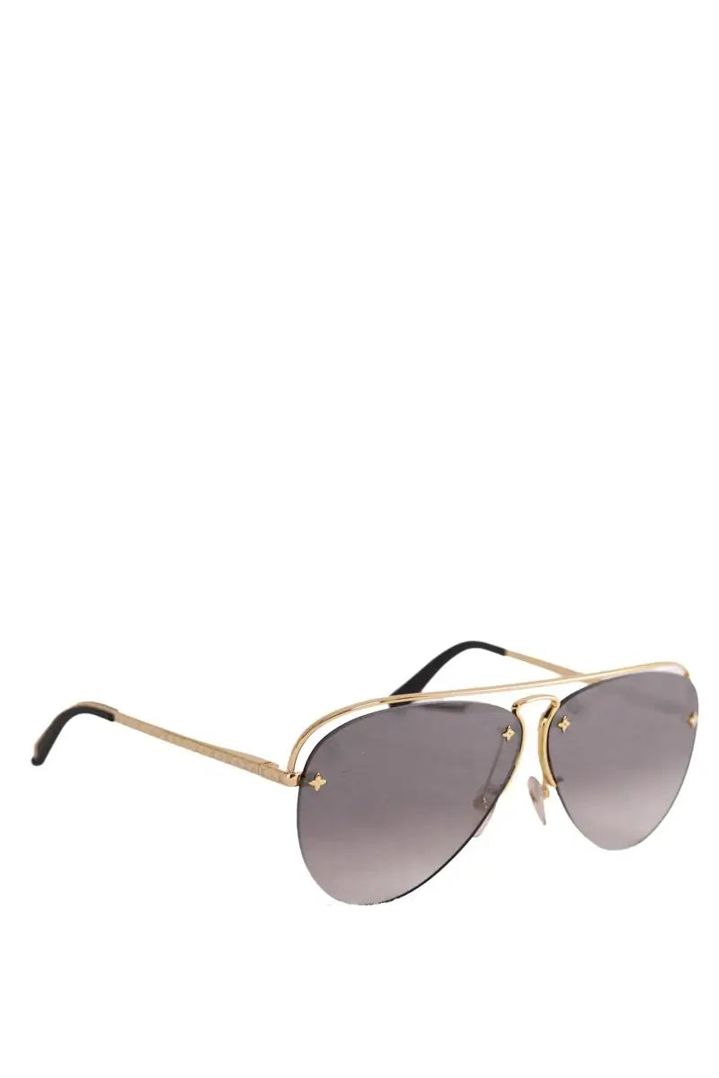 Lunettes d'aviateur Louis Vuitton Noir en Métal