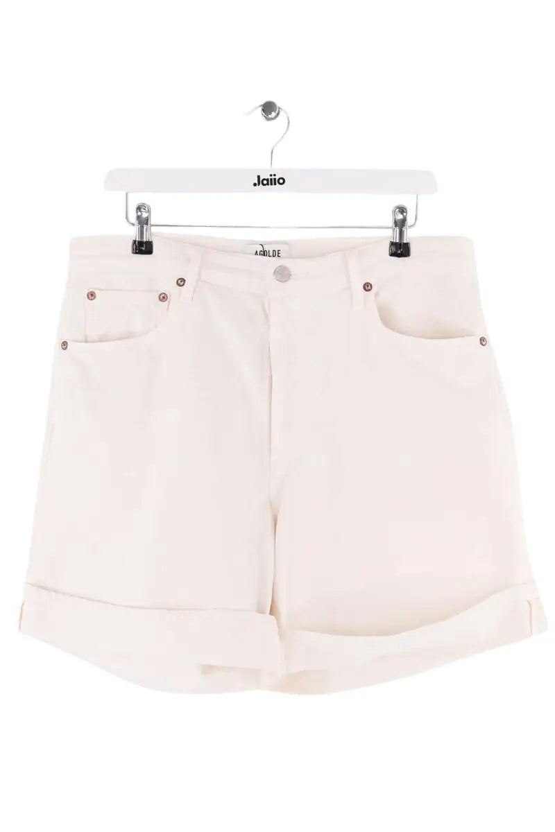 Bermuda Agolde Ecru en Coton, taille L - Seconde Main