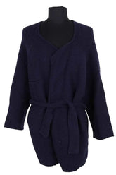 Cardigan Ba&Sh Marine en Laine, taille S - Seconde Main