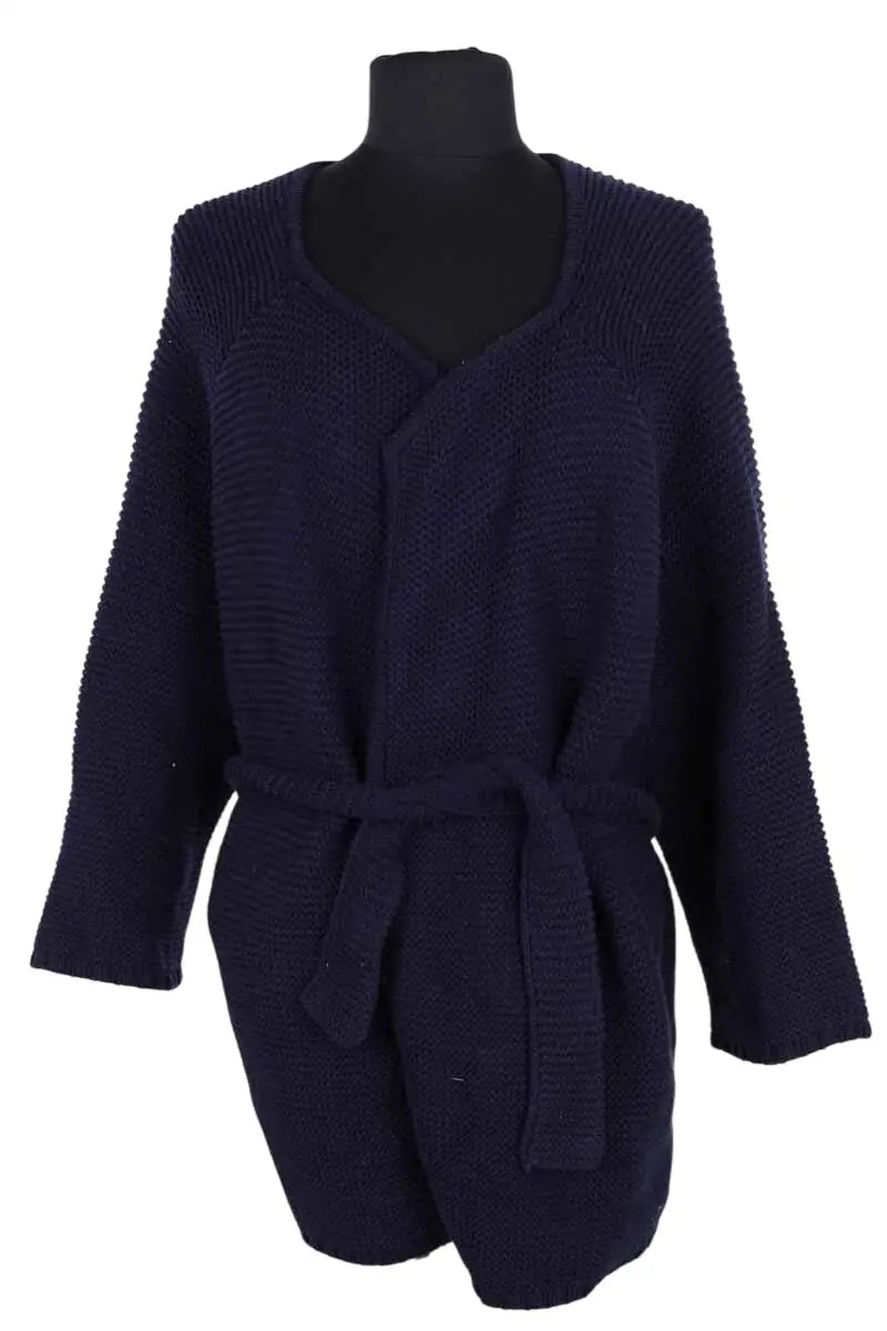 Cardigan Ba&Sh Marine en Laine, taille S - Seconde Main