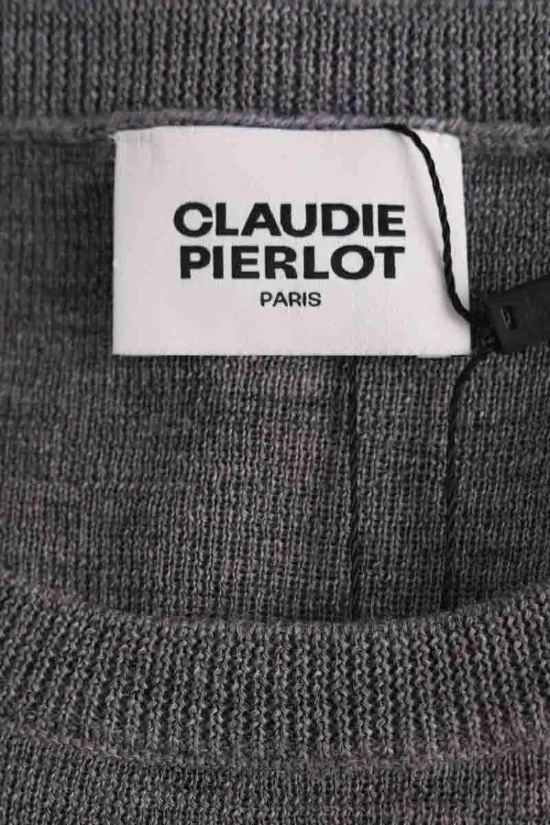 Pull Claudie Pierlot Gris en Laine