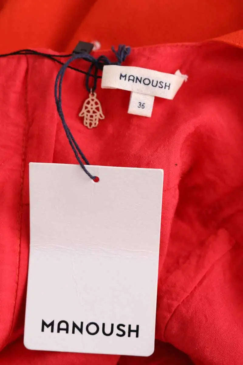 Robe Manoush Rouge en Coton